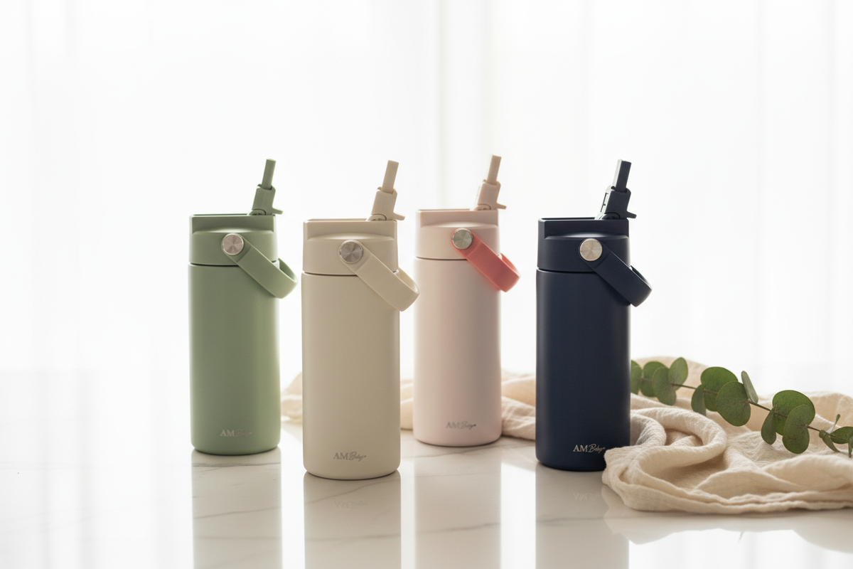 GOURDE ISOTHERME EN ACIER INOXYDABLE PERSONNALISÉE AM BABY
