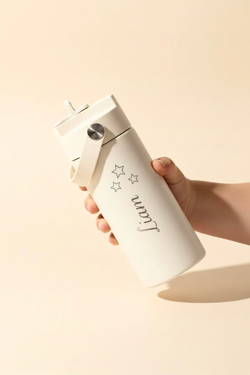 GOURDE ISOTHERME EN ACIER INOXYDABLE PERSONNALISÉE AM BABY